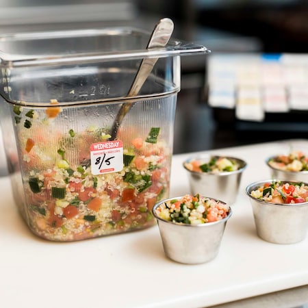 National Checking 1"x1" Trilingual Red Wednesday Dissolvable Label, PK1000 D103R